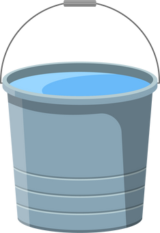 Bucket of Water Illustration